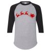 Unisex Three-Quarter Raglan Sleeve Baseball Jersey T-Shirt Thumbnail