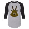 Unisex Three-Quarter Raglan Sleeve Baseball Jersey T-Shirt Thumbnail