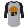 Unisex Three-Quarter Raglan Sleeve Baseball Jersey T-Shirt Thumbnail
