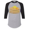 Unisex Three-Quarter Raglan Sleeve Baseball Jersey T-Shirt Thumbnail