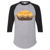 Unisex Three-Quarter Raglan Sleeve Baseball Jersey T-Shirt Thumbnail