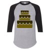 Unisex Three-Quarter Raglan Sleeve Baseball Jersey T-Shirt Thumbnail
