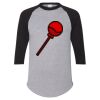 Unisex Three-Quarter Raglan Sleeve Baseball Jersey T-Shirt Thumbnail