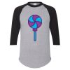Unisex Three-Quarter Raglan Sleeve Baseball Jersey T-Shirt Thumbnail