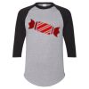 Unisex Three-Quarter Raglan Sleeve Baseball Jersey T-Shirt Thumbnail