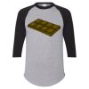 Unisex Three-Quarter Raglan Sleeve Baseball Jersey T-Shirt Thumbnail