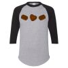 Unisex Three-Quarter Raglan Sleeve Baseball Jersey T-Shirt Thumbnail