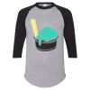 Unisex Three-Quarter Raglan Sleeve Baseball Jersey T-Shirt Thumbnail
