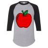 Unisex Three-Quarter Raglan Sleeve Baseball Jersey T-Shirt Thumbnail