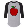 Unisex Three-Quarter Raglan Sleeve Baseball Jersey T-Shirt Thumbnail