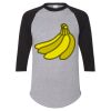 Unisex Three-Quarter Raglan Sleeve Baseball Jersey T-Shirt Thumbnail