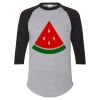 Unisex Three-Quarter Raglan Sleeve Baseball Jersey T-Shirt Thumbnail
