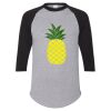 Unisex Three-Quarter Raglan Sleeve Baseball Jersey T-Shirt Thumbnail