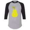 Unisex Three-Quarter Raglan Sleeve Baseball Jersey T-Shirt Thumbnail