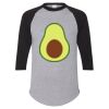 Unisex Three-Quarter Raglan Sleeve Baseball Jersey T-Shirt Thumbnail
