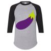 Unisex Three-Quarter Raglan Sleeve Baseball Jersey T-Shirt Thumbnail