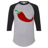 Unisex Three-Quarter Raglan Sleeve Baseball Jersey T-Shirt Thumbnail