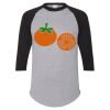 Unisex Three-Quarter Raglan Sleeve Baseball Jersey T-Shirt Thumbnail