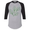 Unisex Three-Quarter Raglan Sleeve Baseball Jersey T-Shirt Thumbnail