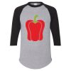 Unisex Three-Quarter Raglan Sleeve Baseball Jersey T-Shirt Thumbnail