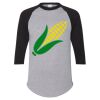 Unisex Three-Quarter Raglan Sleeve Baseball Jersey T-Shirt Thumbnail