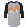 Unisex Three-Quarter Raglan Sleeve Baseball Jersey T-Shirt Thumbnail