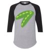 Unisex Three-Quarter Raglan Sleeve Baseball Jersey T-Shirt Thumbnail
