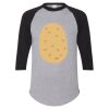 Unisex Three-Quarter Raglan Sleeve Baseball Jersey T-Shirt Thumbnail