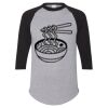 Unisex Three-Quarter Raglan Sleeve Baseball Jersey T-Shirt Thumbnail
