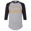 Unisex Three-Quarter Raglan Sleeve Baseball Jersey T-Shirt Thumbnail