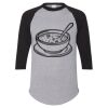 Unisex Three-Quarter Raglan Sleeve Baseball Jersey T-Shirt Thumbnail