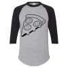 Unisex Three-Quarter Raglan Sleeve Baseball Jersey T-Shirt Thumbnail
