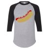 Unisex Three-Quarter Raglan Sleeve Baseball Jersey T-Shirt Thumbnail