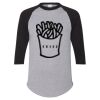 Unisex Three-Quarter Raglan Sleeve Baseball Jersey T-Shirt Thumbnail