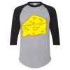 Unisex Three-Quarter Raglan Sleeve Baseball Jersey T-Shirt Thumbnail