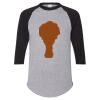 Unisex Three-Quarter Raglan Sleeve Baseball Jersey T-Shirt Thumbnail