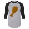 Unisex Three-Quarter Raglan Sleeve Baseball Jersey T-Shirt Thumbnail