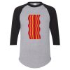 Unisex Three-Quarter Raglan Sleeve Baseball Jersey T-Shirt Thumbnail