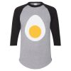 Unisex Three-Quarter Raglan Sleeve Baseball Jersey T-Shirt Thumbnail