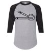 Unisex Three-Quarter Raglan Sleeve Baseball Jersey T-Shirt Thumbnail