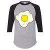 Unisex Three-Quarter Raglan Sleeve Baseball Jersey T-Shirt Thumbnail