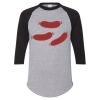 Unisex Three-Quarter Raglan Sleeve Baseball Jersey T-Shirt Thumbnail