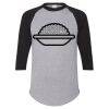 Unisex Three-Quarter Raglan Sleeve Baseball Jersey T-Shirt Thumbnail