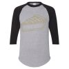 Unisex Three-Quarter Raglan Sleeve Baseball Jersey T-Shirt Thumbnail