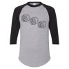 Unisex Three-Quarter Raglan Sleeve Baseball Jersey T-Shirt Thumbnail