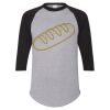 Unisex Three-Quarter Raglan Sleeve Baseball Jersey T-Shirt Thumbnail
