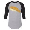 Unisex Three-Quarter Raglan Sleeve Baseball Jersey T-Shirt Thumbnail