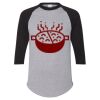 Unisex Three-Quarter Raglan Sleeve Baseball Jersey T-Shirt Thumbnail
