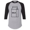 Unisex Three-Quarter Raglan Sleeve Baseball Jersey T-Shirt Thumbnail