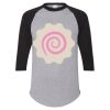 Unisex Three-Quarter Raglan Sleeve Baseball Jersey T-Shirt Thumbnail